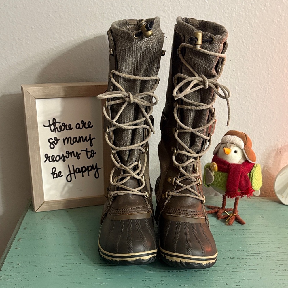 Sorel Conquest Carly Winter Boots SZ 6 Wos Box 132